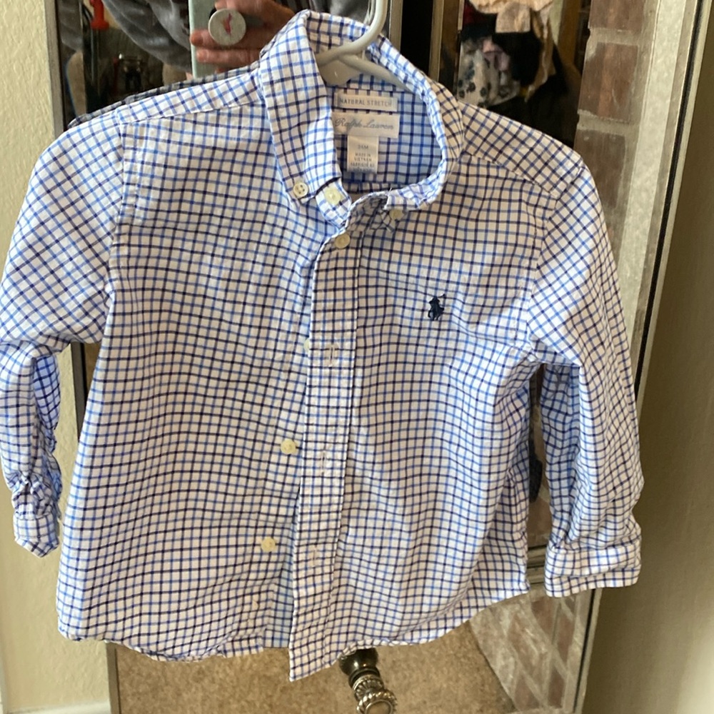 Ralph Lauren baby boy button down size 24 month